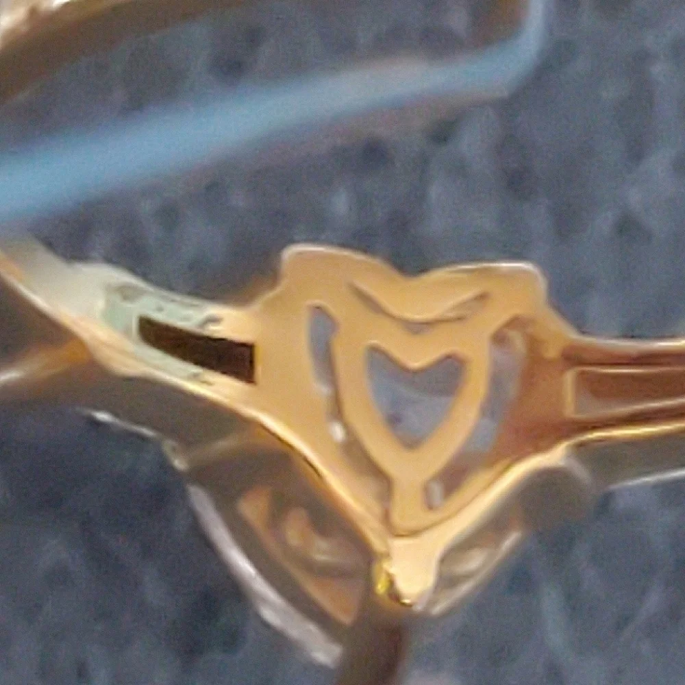 Swarovski Zirconia Heart Vermeil YG Over Sterling Silver